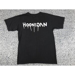 Hoonigan Trouble Andrew Ghost Drip Logo Graphic T-Shirt Mens Medium Black 43